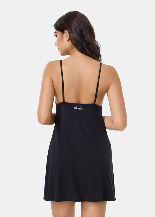 Ethika Womens premium slip dress Nightfall