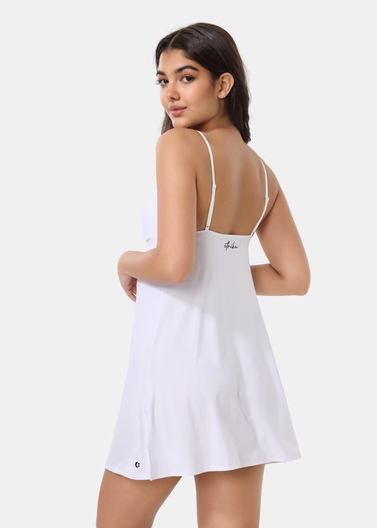 Ethika Womens premium slip dress Cloud