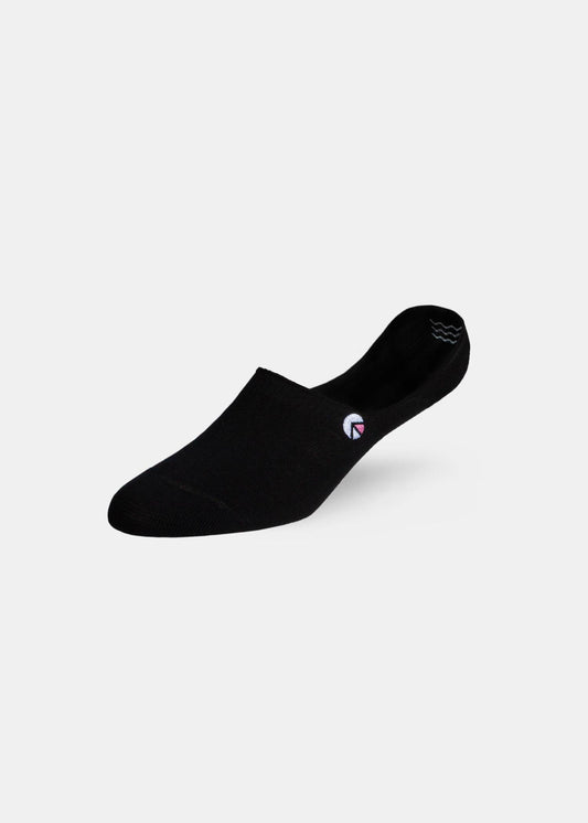 Ethika Kids no show socks Pink Logo - Black