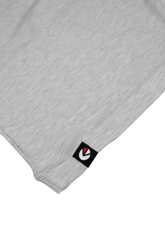 Ethika Womens ribbed crop tank Heather